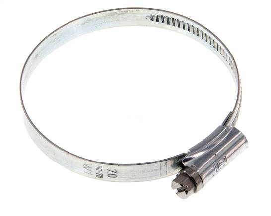50 - 70 mm Hose Clamp with a Galvanised Steel 9 mm band - Ideal [5 Pieces]