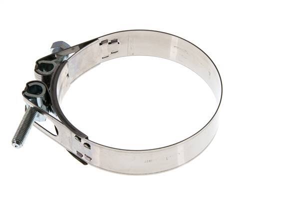 abrazadera de manguera de 130 - 140 mm con banda de acero inoxidable 430 de 30 mm - Norma