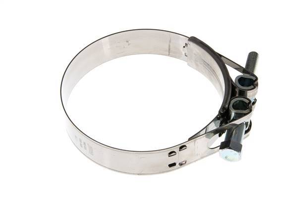 abrazadera de manguera de 130 - 140 mm con banda de acero inoxidable 430 de 30 mm - Norma