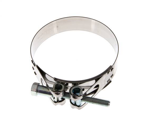 abrazadera de manguera de 130 - 140 mm con banda de acero inoxidable 430 de 30 mm - Norma