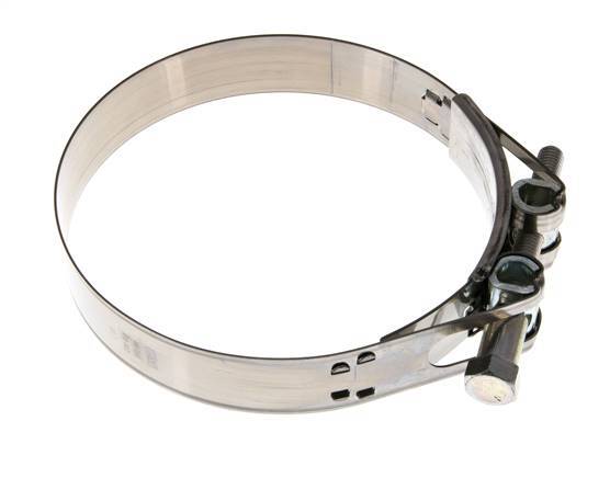 abrazadera de manguera de 150 - 162 mm con banda de acero inoxidable 430 de 30 mm - Norma