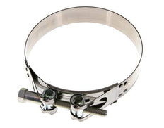 abrazadera de manguera de 150 - 162 mm con banda de acero inoxidable 430 de 30 mm - Norma