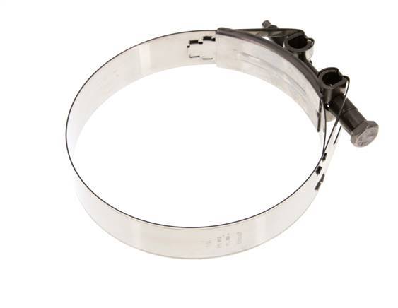 abrazadera de manguera de 150 - 162 mm con banda de acero inoxidable 304 de 30 mm - Norma