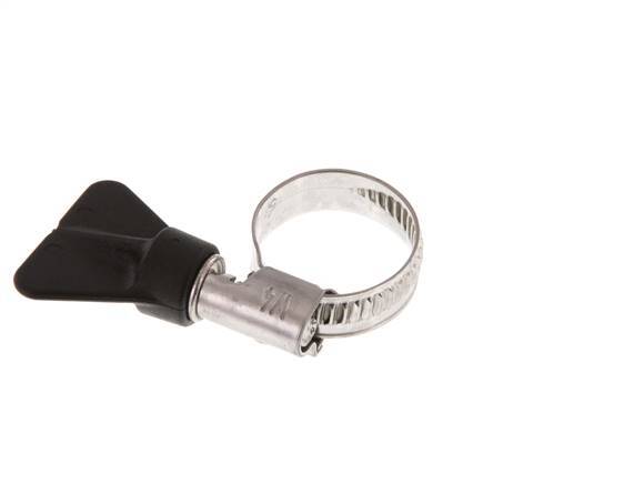 12 - 22 mm Hose Clamp with a Stainless Steel 304 9 mm band With Butterfly Handle - Norma [2 Pieces]