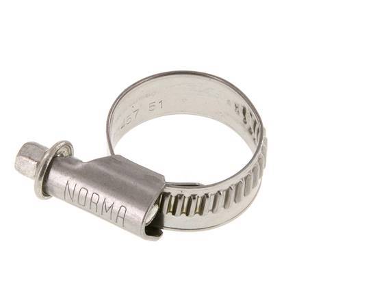 16 - 27 mm Hose Clamp with a Stainless Steel 304 12 mm band - Norma [2 Pieces]