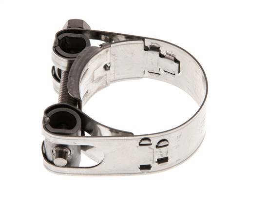 abrazadera de manguera de 34 - 37 mm con banda de acero inoxidable 304 de 18 mm - Norma