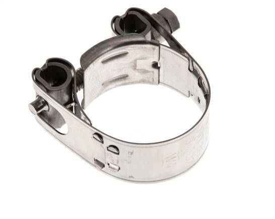 abrazadera de manguera de 34 - 37 mm con banda de acero inoxidable 304 de 18 mm - Norma