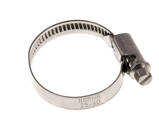 25 - 40 mm Hose Clamp with a Stainless Steel 304 9 mm band - Norma [2 Pieces]
