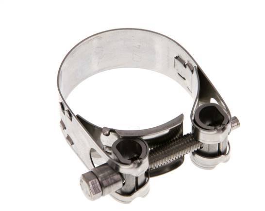 abrazadera de manguera de 40 - 43 mm con banda de acero inoxidable 304 de 18 mm - Norma
