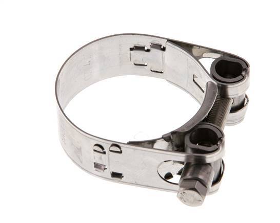 abrazadera de manguera de 40 - 43 mm con banda de acero inoxidable 304 de 18 mm - Norma