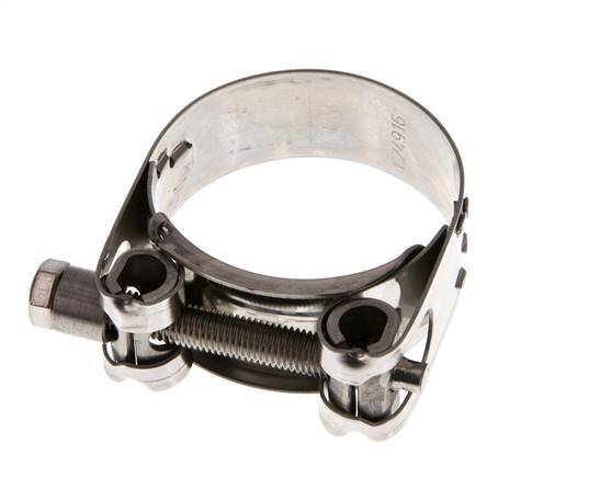 abrazadera de manguera de 43 - 47 mm con banda de acero inoxidable 304 de 20 mm - Norma
