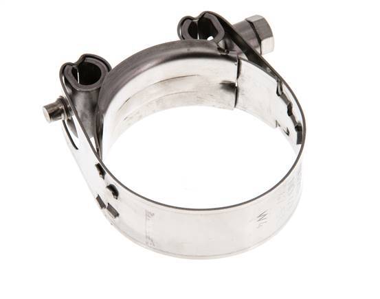 abrazadera de manguera de 47 - 51 mm con banda de acero inoxidable 304 de 20 mm - Norma