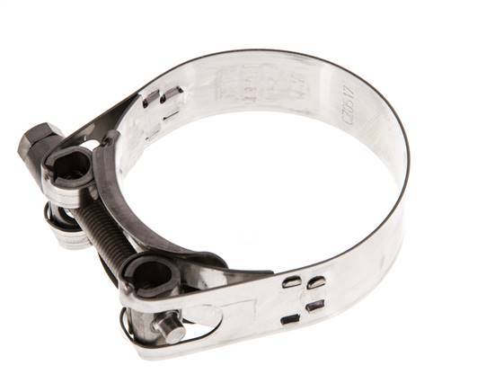abrazadera de manguera de 59 - 63 mm con banda de acero inoxidable 304 de 20 mm - Norma