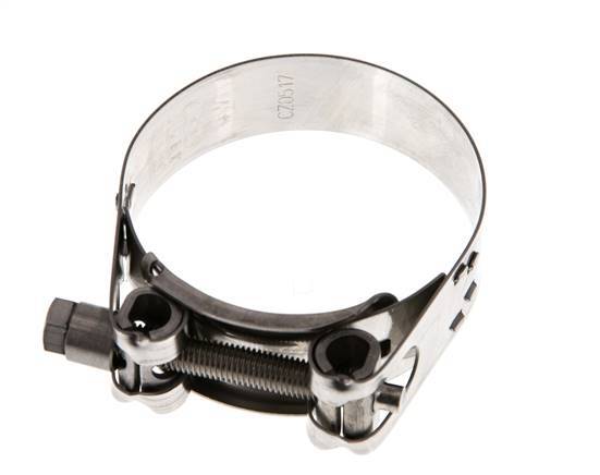 abrazadera de manguera de 59 - 63 mm con banda de acero inoxidable 304 de 20 mm - Norma