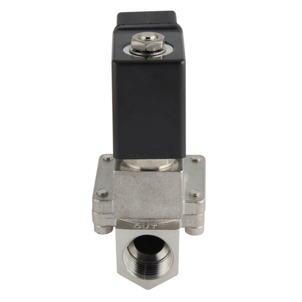 Electroválvula ST-IA 1/2'' acero inoxidable FKM 0,5-16bar 12V DC