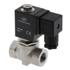 Electroválvula ST-SA 3/8'' acero inoxidable FKM 0-10bar 12V DC