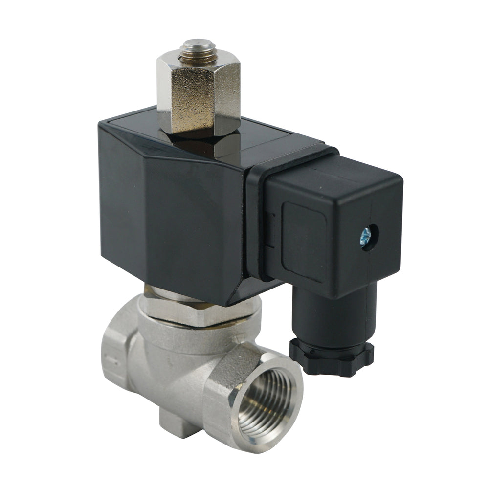 Electroválvula ST-SB 1/4'' NA acero inoxidable FKM 0-16bar 230V CA
