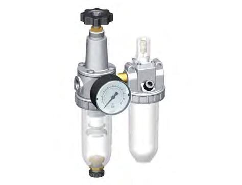 FRL 2 Partes G1/4'' 600l/min 0.5-10.0bar/7-145psi Semi-Automático Policarbonato Estándar 1