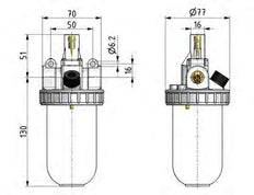 Lubricador G3/8'' Metálico Estándar 2
