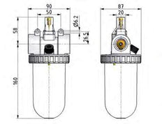 Lubricador G3/4'' Jaula de protección Estándar 3
