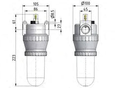 Lubricador G1'' Metal Estándar 5