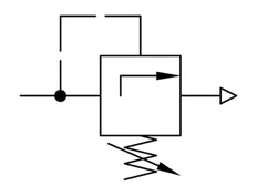 Válvula de alivio de presión neumática G1/4 Aire 0.5-10bar (7-145psi)