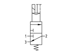 Válvula 3/2 G1 115VAC 12500 l/min Futura 4
