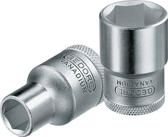 inserto de vaso rojo Gedore de 1/2" para tornillos hexagonales exteriores de 23 mm