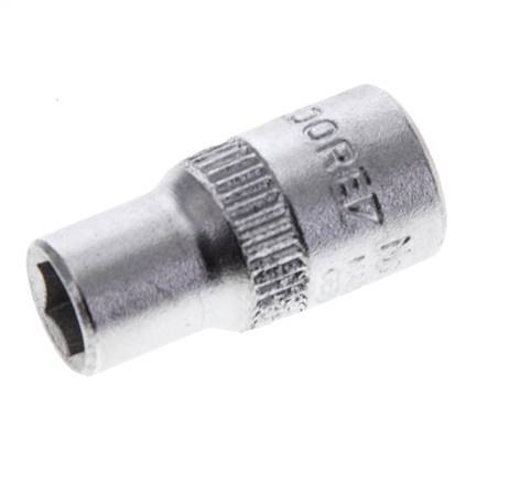inserto de vaso de 1/4" Gedore para tornillos hexagonales exteriores de 6 mm