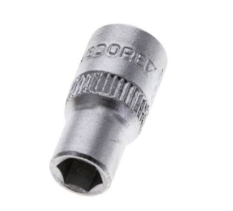 inserto de vaso de 1/4" Gedore para tornillos hexagonales exteriores de 6 mm