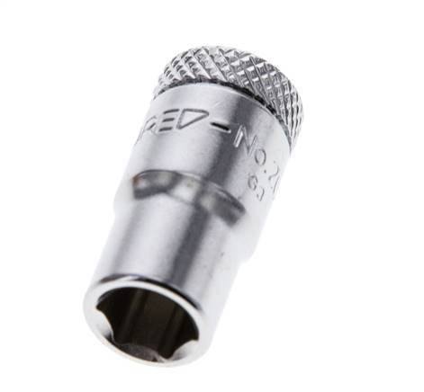 inserto de vaso de 1/4" Gedore para tornillos hexagonales exteriores de 7 mm