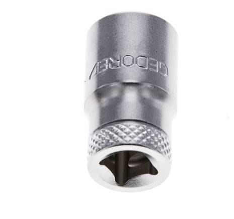 inserto de vaso de 1/4" Gedore para tornillos hexagonales exteriores de 10 mm