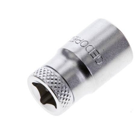inserto de vaso de 1/4" Gedore para tornillos hexagonales exteriores de 10 mm