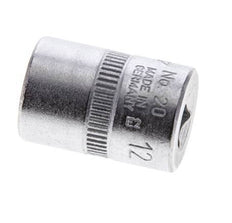 inserto de vaso de 1/4" Gedore para tornillos hexagonales exteriores de 12 mm