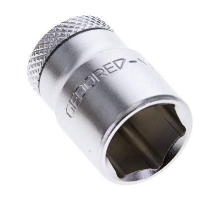inserto de vaso de 1/4" Gedore para tornillos hexagonales exteriores de 13 mm