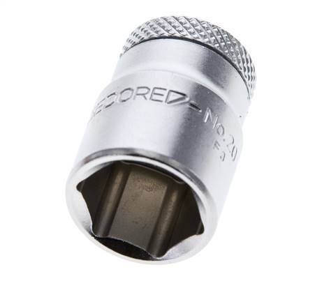 inserto de vaso de 1/4" Gedore para tornillos hexagonales exteriores de 13 mm