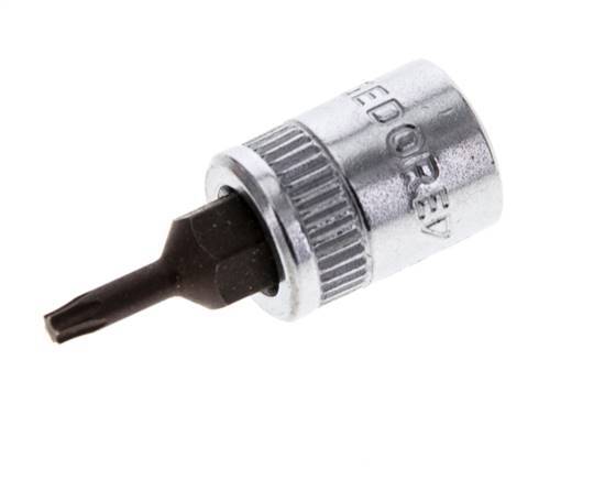 inserto de vaso de 1/4" Gedore para tornillos Torx internos TX8