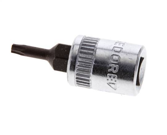inserto de vaso de 1/4" Gedore para tornillos Torx internos TX8