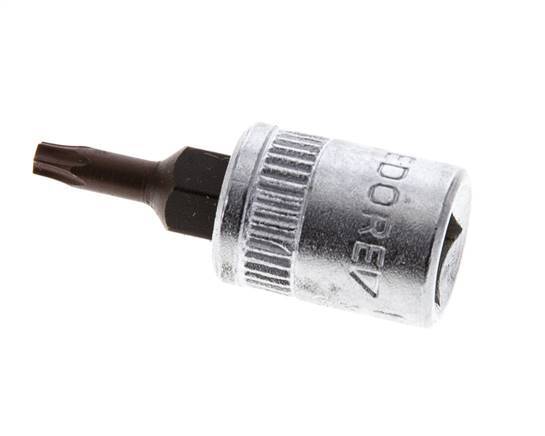 inserto de vaso de 1/4" Gedore para tornillos Torx internos TX10
