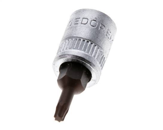 inserto de vaso de 1/4" Gedore para tornillos Torx internos TX10