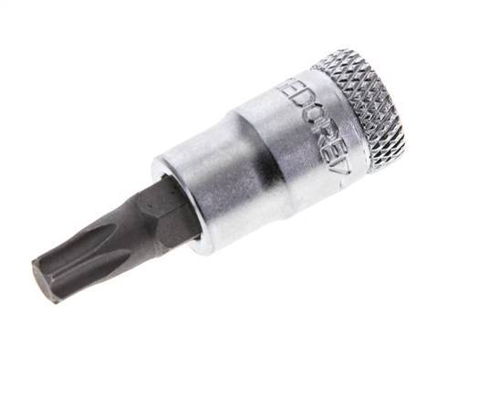inserto de vaso de 1/4" Gedore para tornillos Torx internos TX30