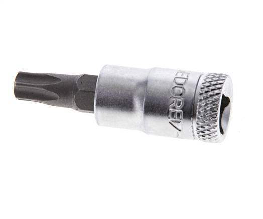 inserto de vaso de 1/4" Gedore para tornillos Torx internos TX30