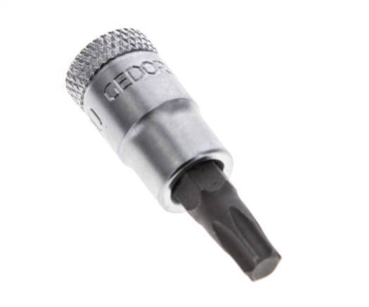 inserto de vaso de 1/4" Gedore para tornillos Torx internos TX30