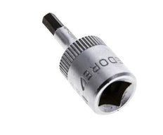 inserción de pasador largo de 1/4" Gedore de 28 mm para tornillos de cabeza hueca hexagonal de 3 mm