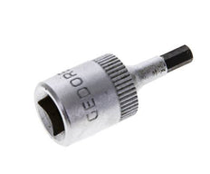 inserción de pasador largo de 1/4" Gedore de 28 mm para tornillos de cabeza hueca hexagonal de 3 mm
