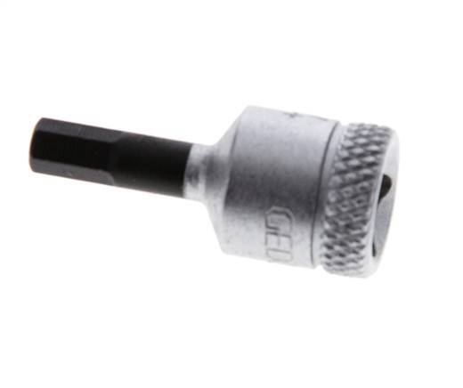 inserción de pasador largo de 1/4" Gedore de 28 mm para tornillos de cabeza hueca hexagonal de 4 mm