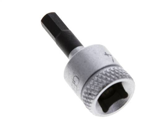 inserción de pasador largo de 1/4" Gedore de 28 mm para tornillos de cabeza hueca hexagonal de 4 mm