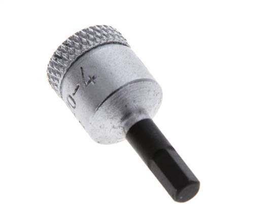 inserción de pasador largo de 1/4" Gedore de 28 mm para tornillos de cabeza hueca hexagonal de 4 mm
