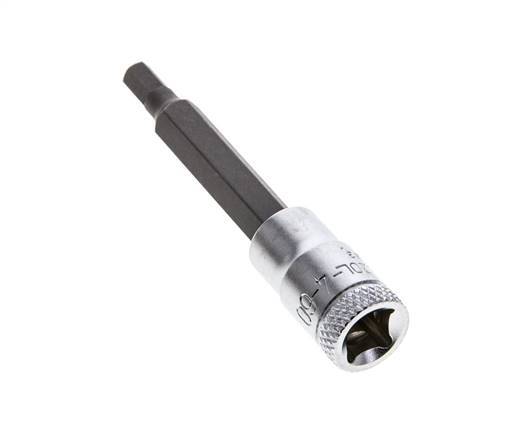 inserción de pasador largo de 1/4" Gedore de 60 mm para tornillos de cabeza hueca hexagonal de 4 mm