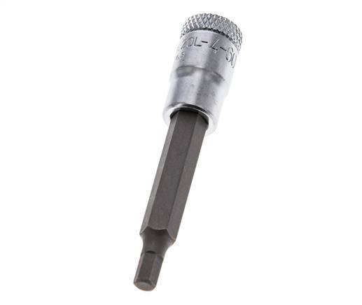 inserción de pasador largo de 1/4" Gedore de 60 mm para tornillos de cabeza hueca hexagonal de 4 mm